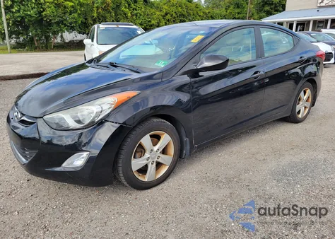 2013 Hyundai Elantra Gls z USA, uszkodzony, nr VIN 5NPDH4AE0DH172534